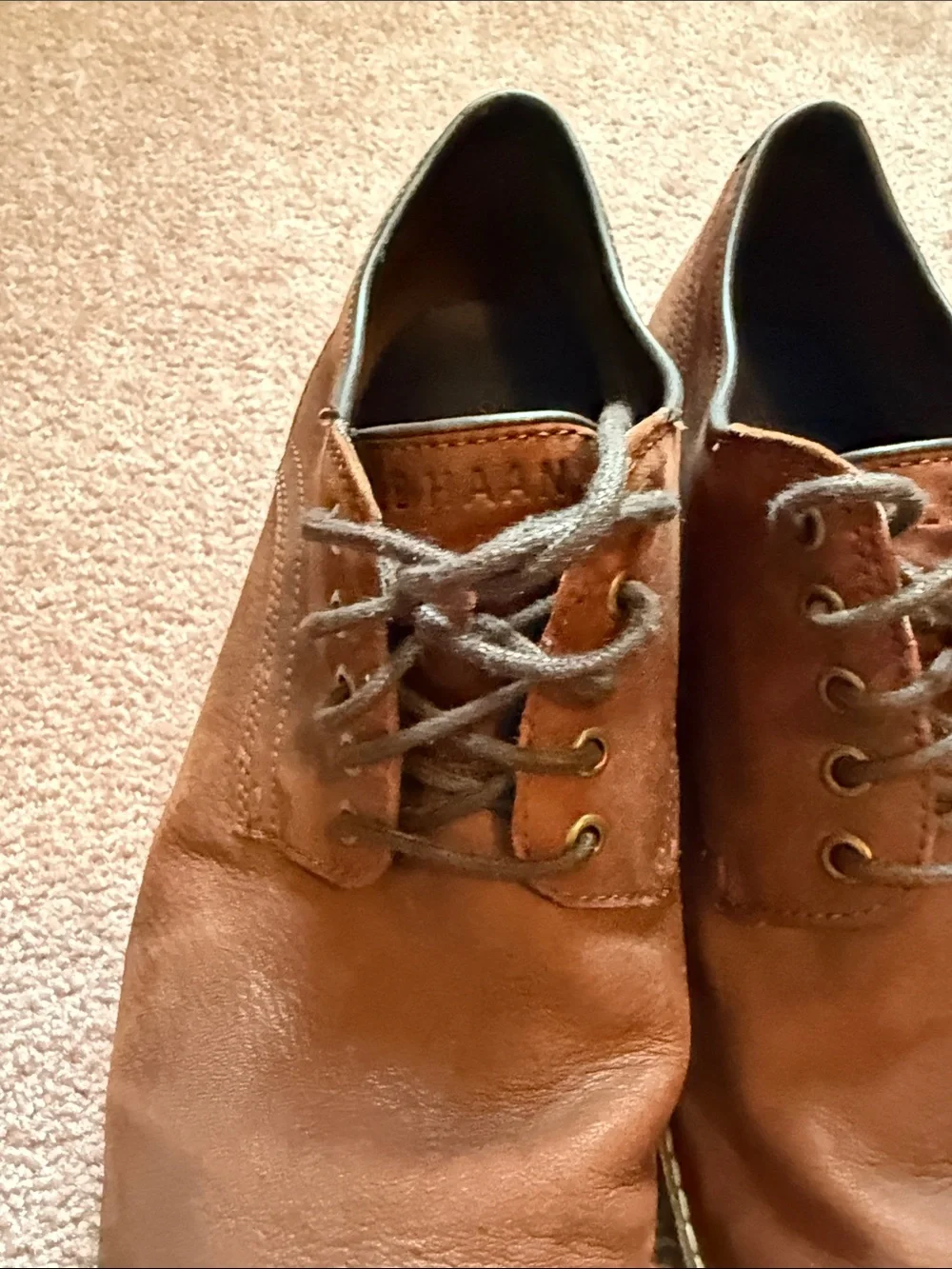 Cole Haan Men's Brown Leather Lace-Up Dress Shoes